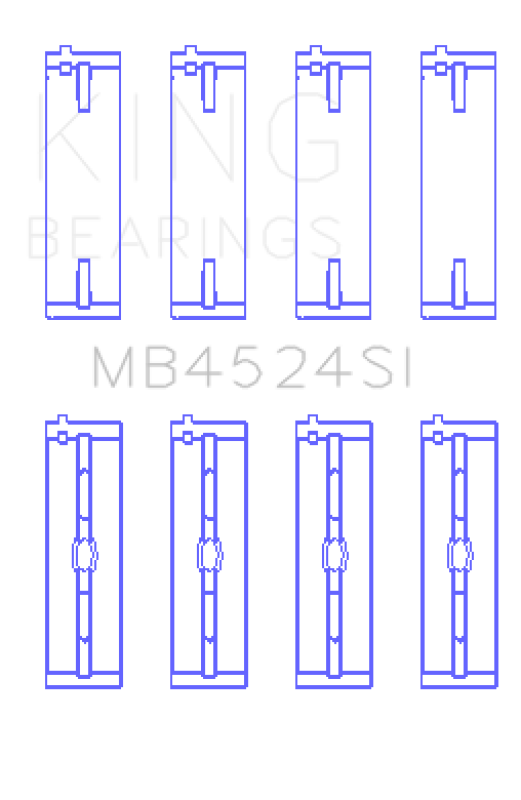 King Engine Bearings Nissan VR38DETT/VQ35HR/VQ37HR Main Bearing Set