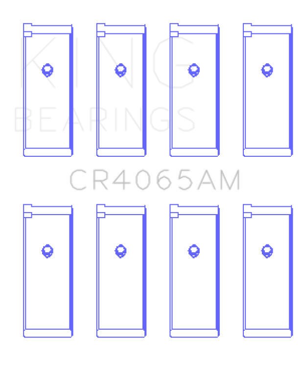 King 91-04 Nissan 146CI/2.4L KA24DE L4/89-97 146CI/2.4L KA24E L4 Rod Bearing Set - Size STD