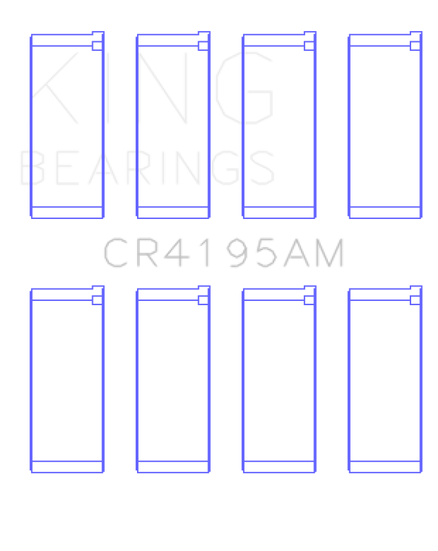 King Engine Bearings Chrysler 420A Connecting Rod Bearing Set - Size STD